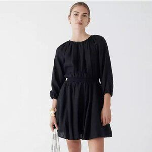J. Crew Palermo Black Linen Mini Dress | Size XS